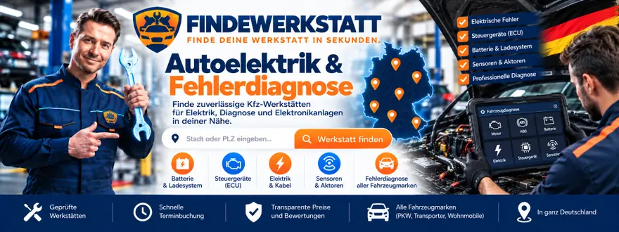 Autoelektrik & Fehlerdiagnose Werkstätten finden